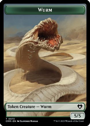 Wurm // Spider Double-Sided Token (CMM-73 // 36) - Commander Masters