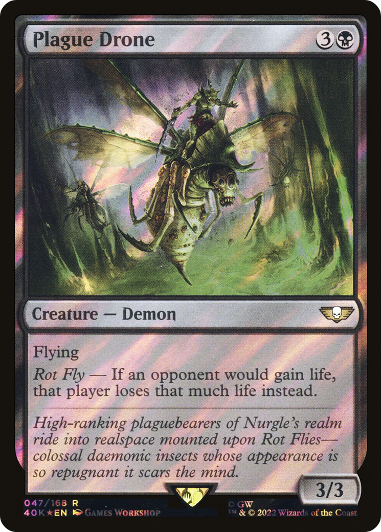 Plague Drone (Surge Foil) [Universes Beyond: Warhammer 40,000]