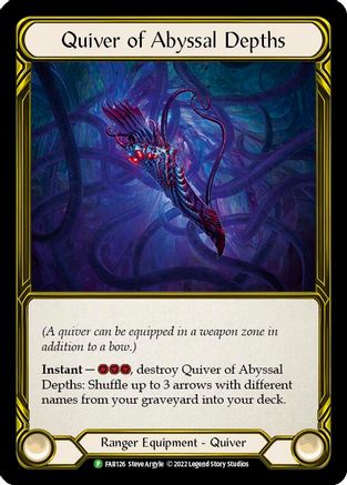 Quiver of Abyssal Depths (Golden) [FAB126] (Promo)  Cold Foil