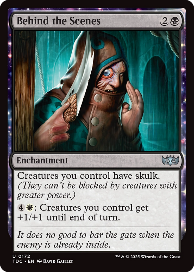 Behind the Scenes (TDC-172) - Commander: Tarkir: Dragonstorm