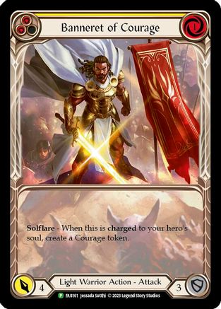 Banneret of Courage [FAB161] (Promo)  Rainbow Foil