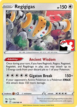 Regigigas 130 - Prize Pack Series Cards Holofoil