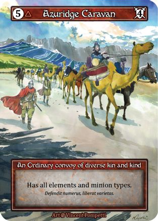 Azuridge Caravan (Foil) [Beta]