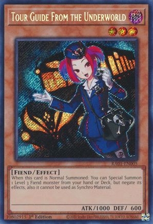 Tour Guide From the Underworld [RA01-EN005] Secret Rare