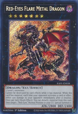Red-Eyes Flare Metal Dragon [RA01-EN038] Secret Rare
