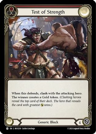 Test of Strength [HVY239] (Heavy Hitters)  Rainbow Foil