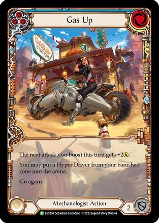 Gas Up (Blue) [LGS204] (Promo)  Rainbow Foil