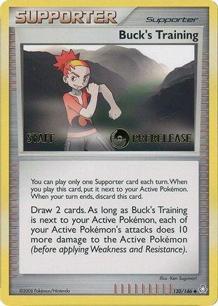 Buck's Training - 130/146 (Prerelease) [Staff] 130 - Miscellaneous Cards & Products