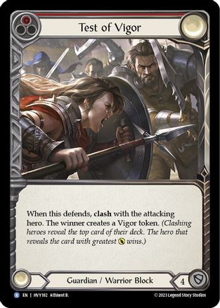 Test of Vigor [HVY182] (Heavy Hitters)  Rainbow Foil