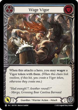 Wage Vigor (Blue) [HVY191] (Heavy Hitters)