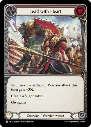 Lead with Heart (Red) [HVY192] (Heavy Hitters)  Rainbow Foil