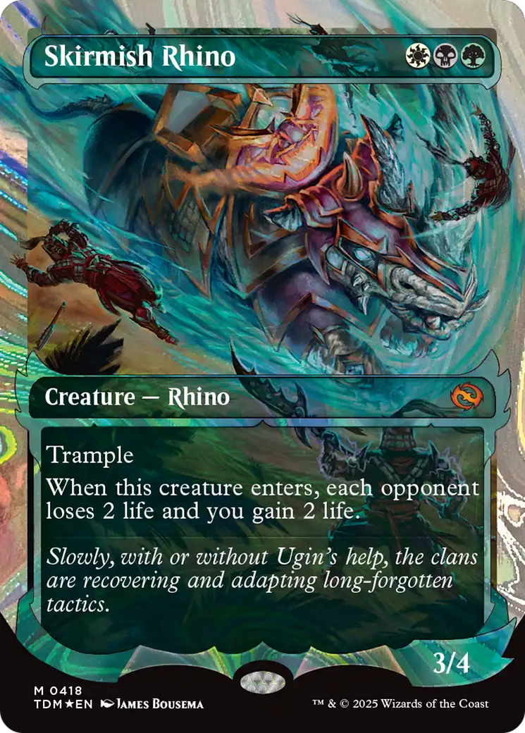 Skirmish Rhino (Halo Foil) (TDM-418) - Tarkir: Dragonstorm