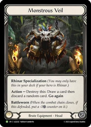 Monstrous Veil [LGS232] (Promo)  Rainbow Foil