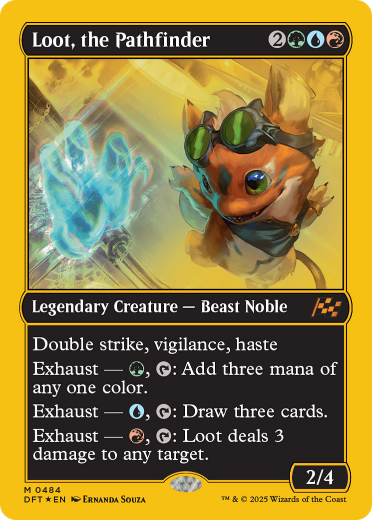 Loot, the Pathfinder (First-Place Foil) (-484) - Aetherdrift