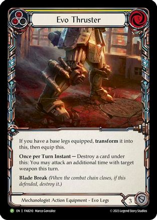 Evo Thruster [FAB210] (Promo)  Rainbow Foil