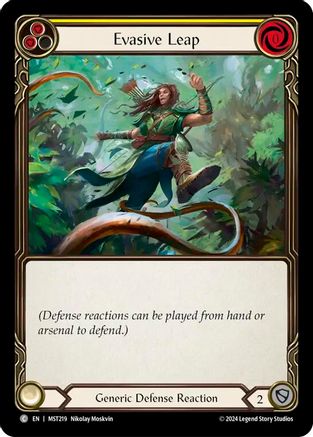 Evasive Leap (Yellow) [MST219] (Part the Mistveil)  Rainbow Foil