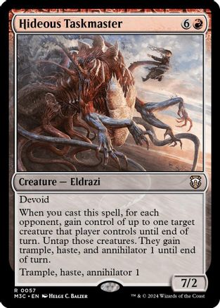 Hideous Taskmaster (M3C-057) - Commander: Modern Horizons 3