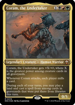 Coram, the Undertaker (Foil Etched) (M3C-019) - Commander: Modern Horizons 3 Foil