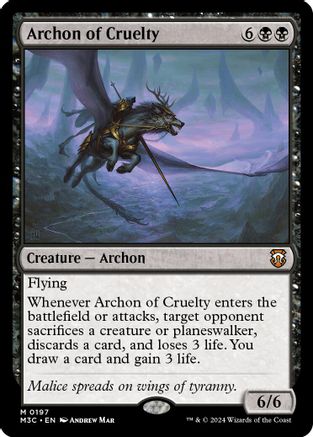 Archon of Cruelty (Ripple Foil) (M3C-197) - Commander: Modern Horizons 3 Foil