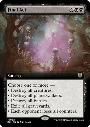 Final Act (Extended Art) (Ripple Foil) (M3C-052) - Commander: Modern Horizons 3 Foil