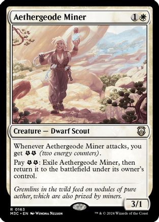 Aethergeode Miner (Ripple Foil) (M3C-163) - Commander: Modern Horizons 3 Foil
