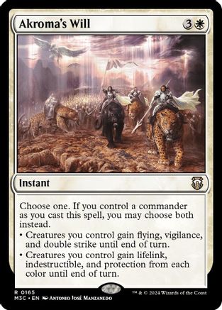 Akroma's Will (Ripple Foil) (M3C-165) - Commander: Modern Horizons 3 Foil