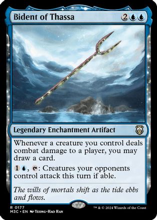Bident of Thassa (Ripple Foil) (M3C-177) - Commander: Modern Horizons 3 Foil
