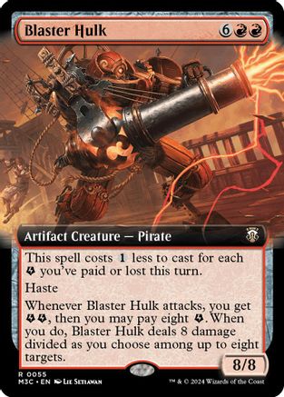 Blaster Hulk (Extended Art) (Ripple Foil) (M3C-055) - Commander: Modern Horizons 3 Foil