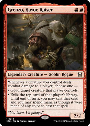 Grenzo, Havoc Raiser (Ripple Foil) (M3C-213) - Commander: Modern Horizons 3 Foil