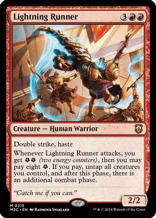 Lightning Runner (Ripple Foil) (M3C-215) - Commander: Modern Horizons 3 Foil