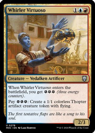Whirler Virtuoso (Ripple Foil) (M3C-278) - Commander: Modern Horizons 3 Foil