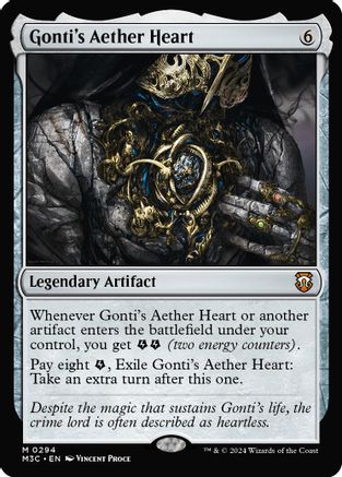 Gonti's Aether Heart (Ripple Foil) (M3C-294) - Commander: Modern Horizons 3 Foil
