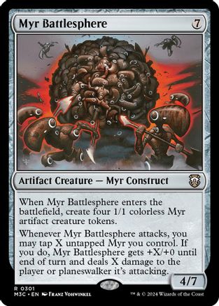 Myr Battlesphere (Ripple Foil) (M3C-301) - Commander: Modern Horizons 3 Foil