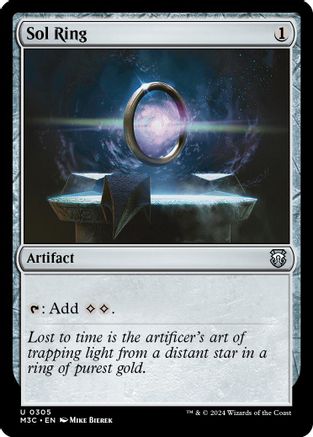 Sol Ring (Ripple Foil) (M3C-305) - Commander: Modern Horizons 3 Foil