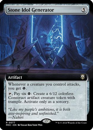 Stone Idol Generator (Extended Art) (Ripple Foil) (M3C-077) - Commander: Modern Horizons 3 Foil