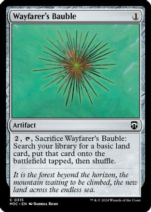Wayfarer's Bauble (Ripple Foil) (M3C-315) - Commander: Modern Horizons 3 Foil