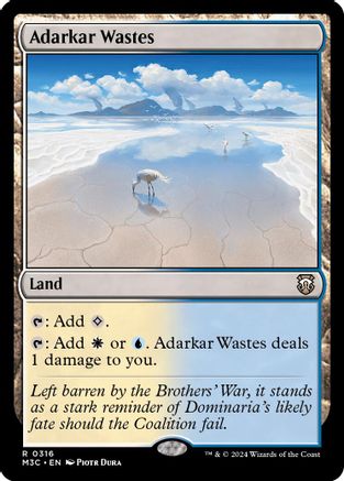 Adarkar Wastes (Ripple Foil) (M3C-316) - Commander: Modern Horizons 3 Foil