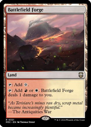 Battlefield Forge (Ripple Foil) (M3C-321) - Commander: Modern Horizons 3 Foil