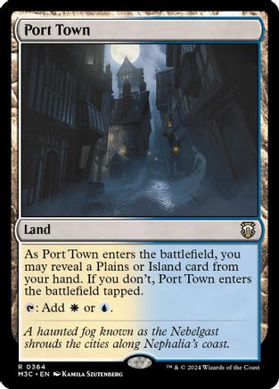 Port Town (Ripple Foil) (M3C-364) - Commander: Modern Horizons 3 Foil