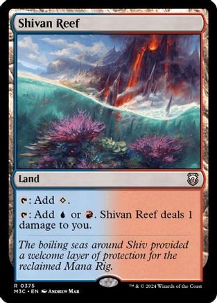 Shivan Reef (Ripple Foil) (M3C-375) - Commander: Modern Horizons 3 Foil