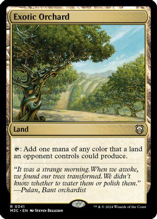 Exotic Orchard (Ripple Foil) (M3C-341) - Commander: Modern Horizons 3 Foil