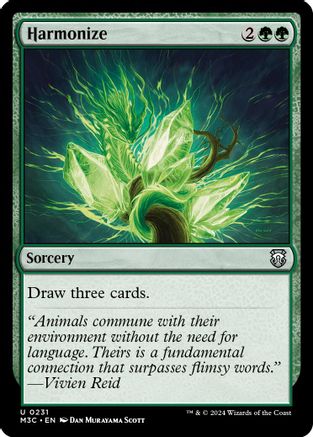 Harmonize (Ripple Foil) (M3C-231) - Commander: Modern Horizons 3 Foil
