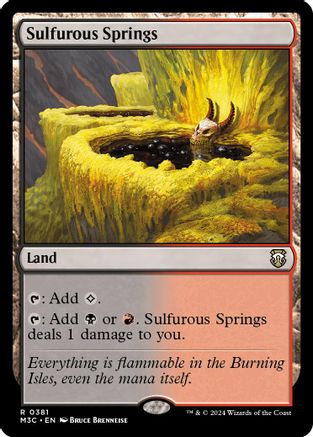 Sulfurous Springs (Ripple Foil) (M3C-381) - Commander: Modern Horizons 3 Foil
