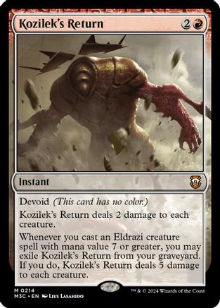 Kozilek's Return (Ripple Foil) (M3C-214) - Commander: Modern Horizons 3 Foil