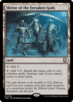 Shrine of the Forsaken Gods (Ripple Foil) (M3C-376) - Commander: Modern Horizons 3 Foil