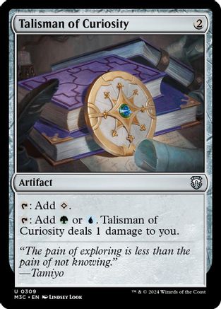 Talisman of Curiosity (Ripple Foil) (M3C-309) - Commander: Modern Horizons 3 Foil