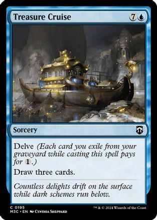 Treasure Cruise (Ripple Foil) (M3C-195) - Commander: Modern Horizons 3 Foil