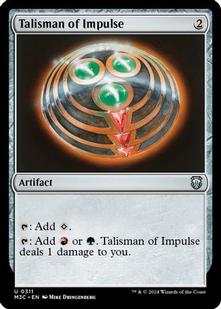 Talisman of Impulse (Ripple Foil) (M3C-311) - Commander: Modern Horizons 3 Foil