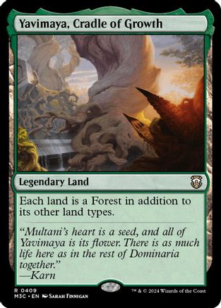 Yavimaya, Cradle of Growth (Ripple Foil) (M3C-409) - Commander: Modern Horizons 3 Foil