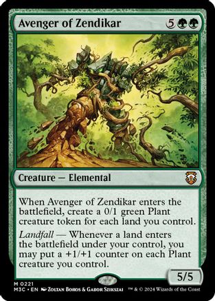 Avenger of Zendikar (Ripple Foil) (M3C-221) - Commander: Modern Horizons 3 Foil